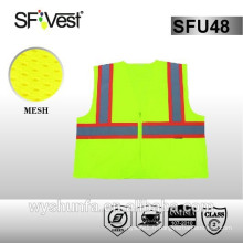 Gilet de sécurité réfléchissant 100% Polyester Mesh conforme à ANSI / ISEA 107-2010